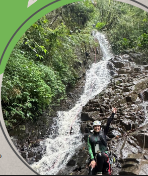 Canionismo Via do Carijós – rapel em cachoeira, segundo ângulo